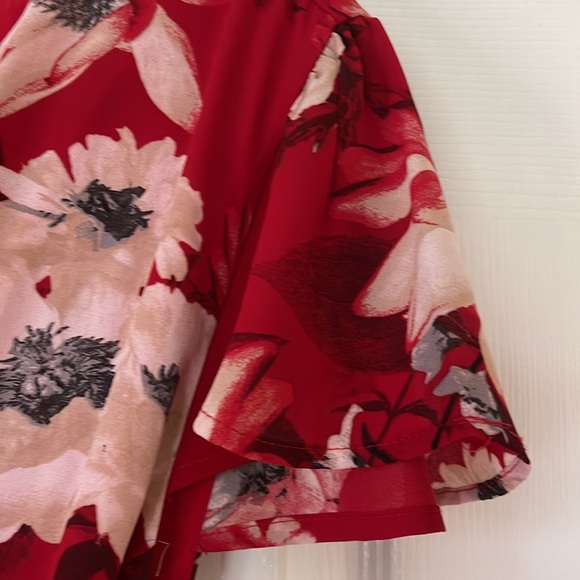 I.N.C. International Concepts. NWT. Size 16P. High/low floral wrap dress. - Picture 4 of 12